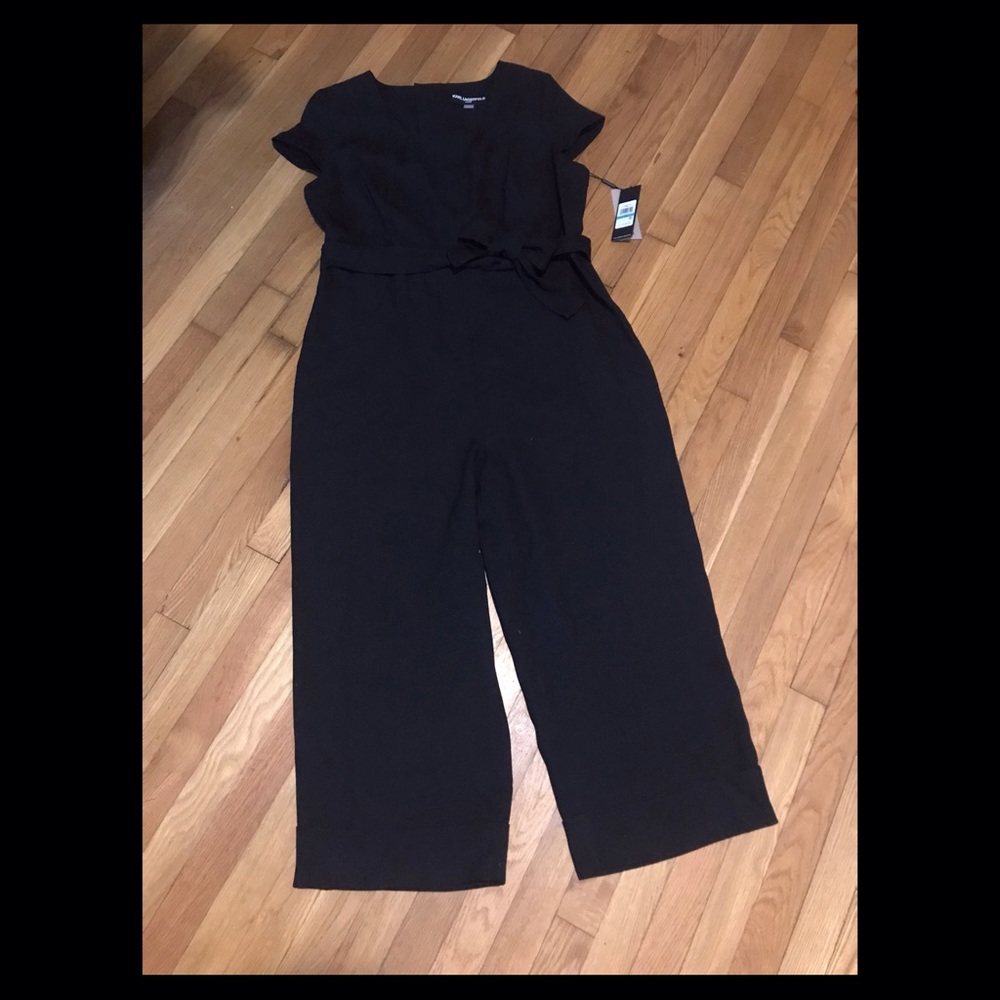 Karl Lagerfeld Paris Cropped Jumpsuit